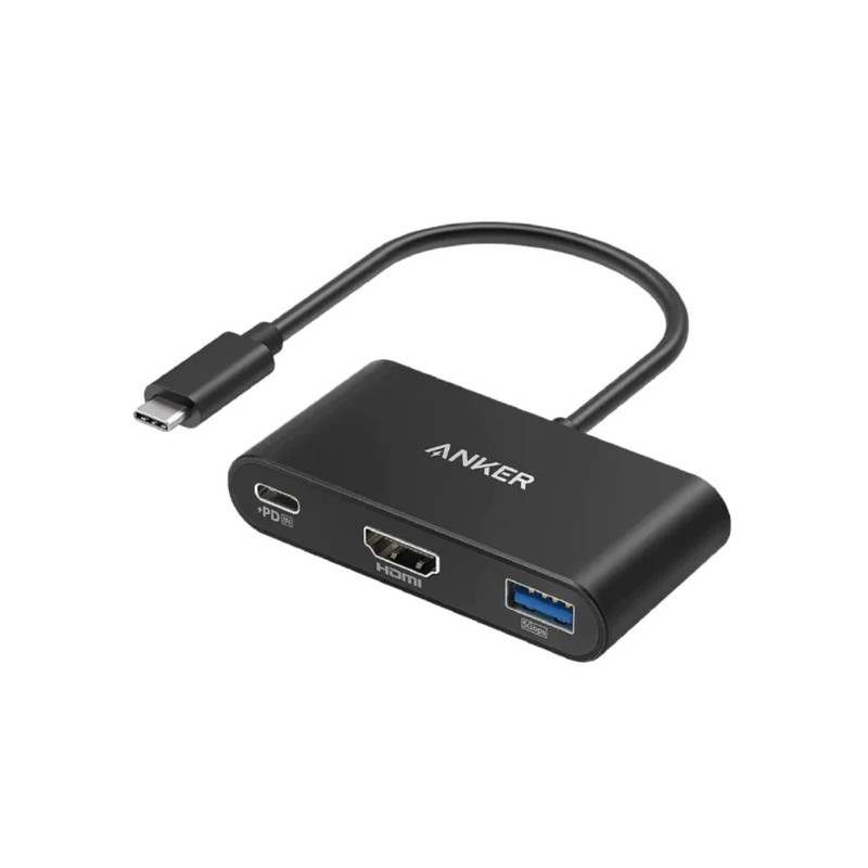 Anker PowerExpand 3-In-1 USB-C PD Hub - Grey - موزع